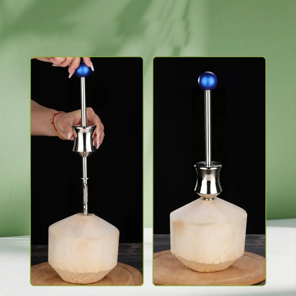 Practical Coconut Opener Tool Stainless Steel Silver Ergonomic Handle for Home Fruit Shop Use
Practical Coconut Opener Tool Stainless Steel Silver Ergonomic Handle for Home Fruit Shop Use