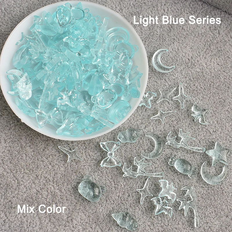 Resin Transparent Light Blue Nail Art Decoration Flat Bottom Cartoon Star Moon Panda Manicure Accessories
Resin Transparent Light Blue Nail Art Decoration Flat Bottom Cartoon Star Moon Panda Manicure Accessories