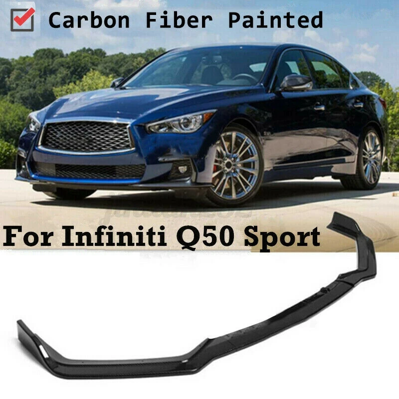 Спойлер на передний бампер для Infiniti Q50 Sport 2018-2021, бампер, диффузор, сплиттер, защита, модификация автомобиля, комплект кузова
Спойлер на передний бампер для Infiniti Q50 Sport 2018-2021, бампер, диффузор, сплиттер, защита, модификация автомобиля, комплект кузова