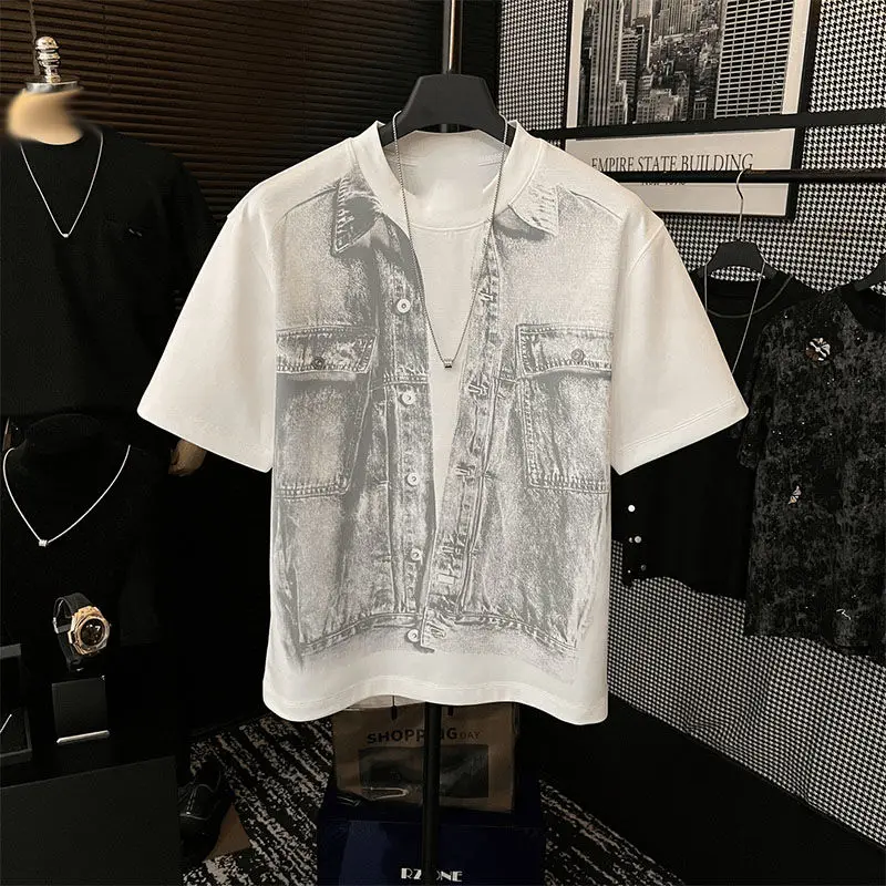 Men Summer Solid Color Round Neck Short Sleeve T-Shirt Vintage Print Breathable Slim Fit Casual Top Men's Clothing
Men Summer Solid Color Round Neck Short Sleeve T-Shirt Vintage Print Breathable Slim Fit Casual Top Men's Clothing