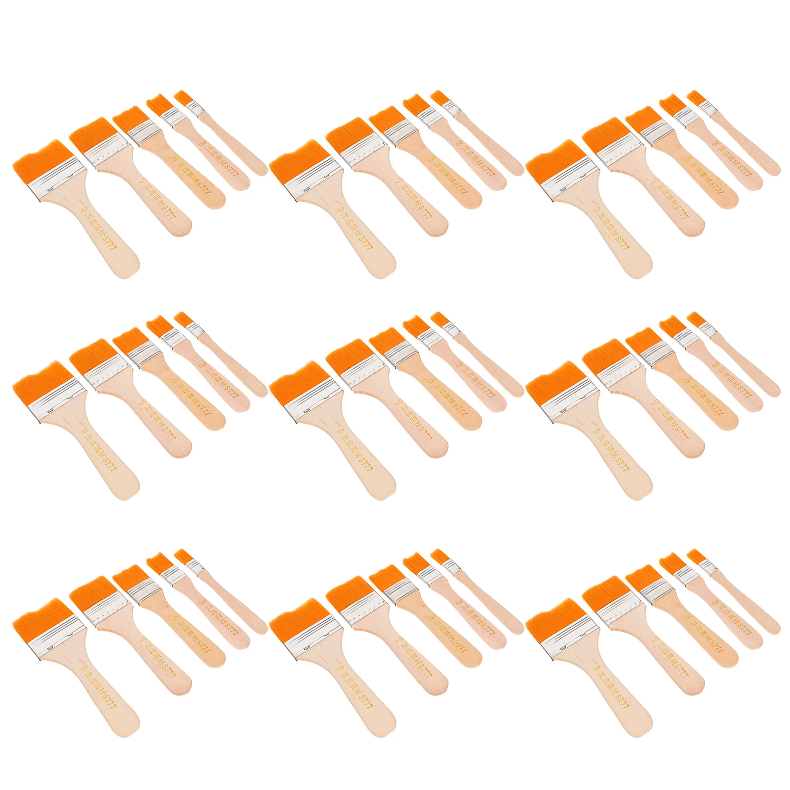 50 Pcs Oil Painting Brushes Flat Craft Wooden Handle Nylon Bristles for Acrylic Watercolor Varnishes Art Supplies
50 Pcs Oil Painting Brushes Flat Craft Wooden Handle Nylon Bristles for Acrylic Watercolor Varnishes Art Supplies