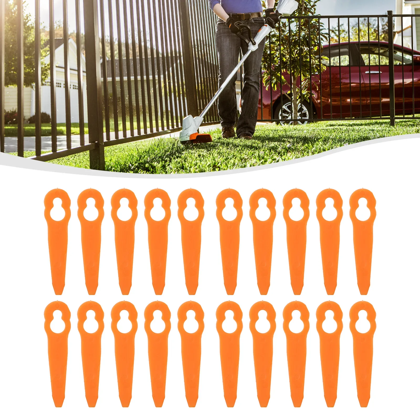 100Pcs Plastic Replacement Blades For FSA 45 Cordless Strimmers Grass Trimmer Blade Garden Power Tools Accessories
100Pcs Plastic Replacement Blades For FSA 45 Cordless Strimmers Grass Trimmer Blade Garden Power Tools Accessories