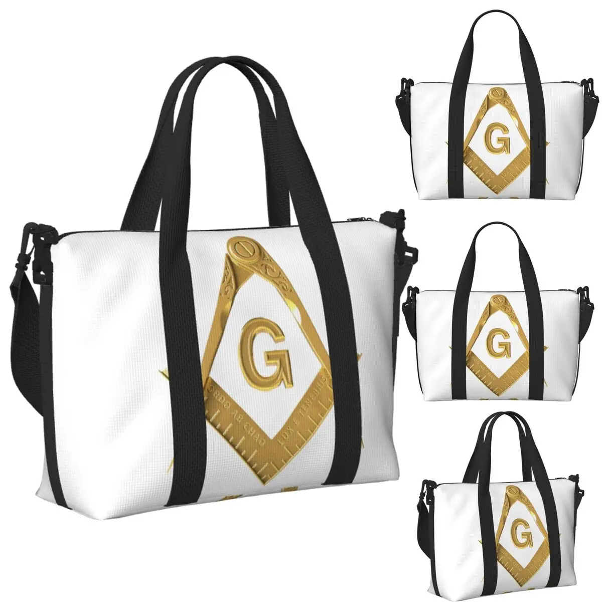Custom Freemason Masonic Beach Travel Bag Large Capacity Tote Bags for Gym Sport Women Shopping Duffle Shoulder Bag
Custom Freemason Masonic Beach Travel Bag Large Capacity Tote Bags for Gym Sport Women Shopping Duffle Shoulder Bag