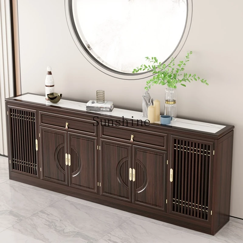 TT New Chinese Solid Wood Entrance Cabinet Slate Living Room Storage Cabinet
TT New Chinese Solid Wood Entrance Cabinet Slate Living Room Storage Cabinet