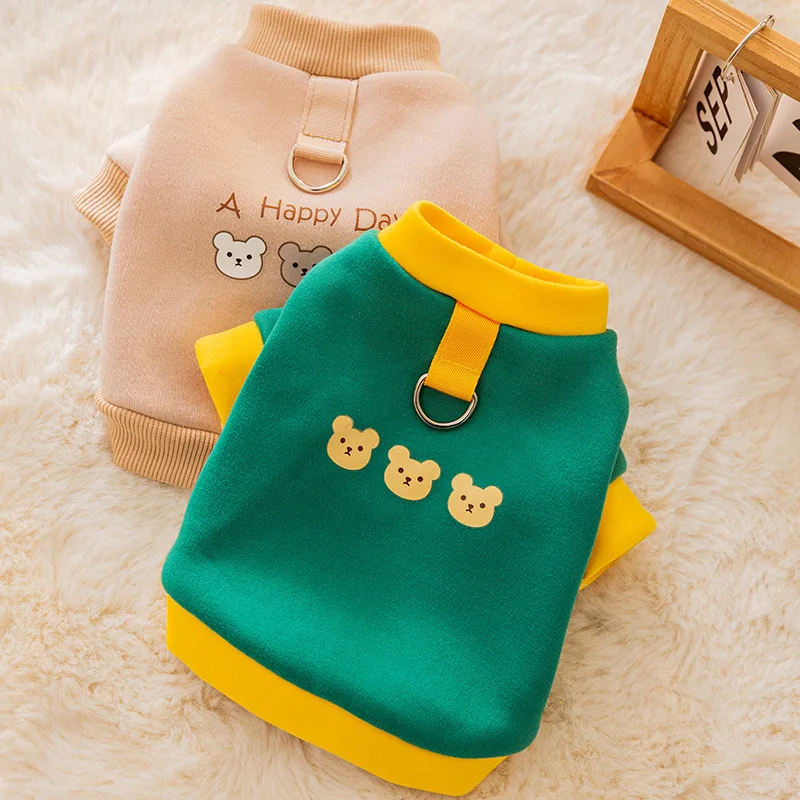 Korean Version Cute Three Little Bear Dog Sweater Autumn Teddy Bipod Cat Clothing Pet Supplies Puppy Traction Buckle Vest
Korean Version Cute Three Little Bear Dog Sweater Autumn Teddy Bipod Cat Clothing Pet Supplies Puppy Traction Buckle Vest