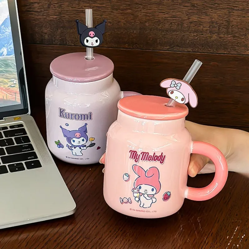 New Hello Kitty Water Cup Cartoon Mark Cup Office with Straw Lid Drinking Straw Ceramic Cup for Lovers Birthday Present
New Hello Kitty Water Cup Cartoon Mark Cup Office with Straw Lid Drinking Straw Ceramic Cup for Lovers Birthday Present