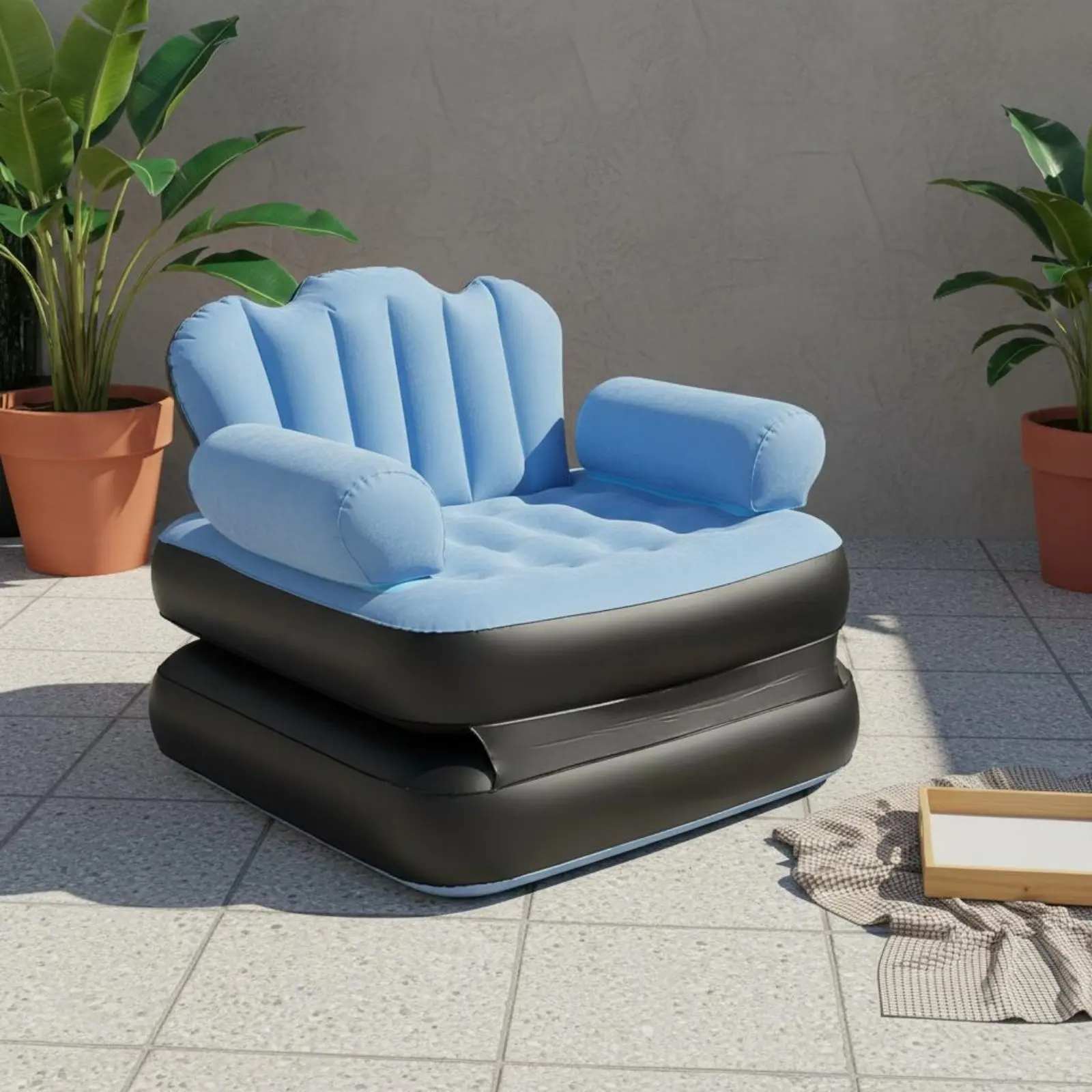 Inflatable Sofa Bed Multi-Functional Foldable Air Sofa Bed Adjustable Backrest Air Lounger Comfortable Inflatable Lounge Chair
Inflatable Sofa Bed Multi-Functional Foldable Air Sofa Bed Adjustable Backrest Air Lounger Comfortable Inflatable Lounge Chair