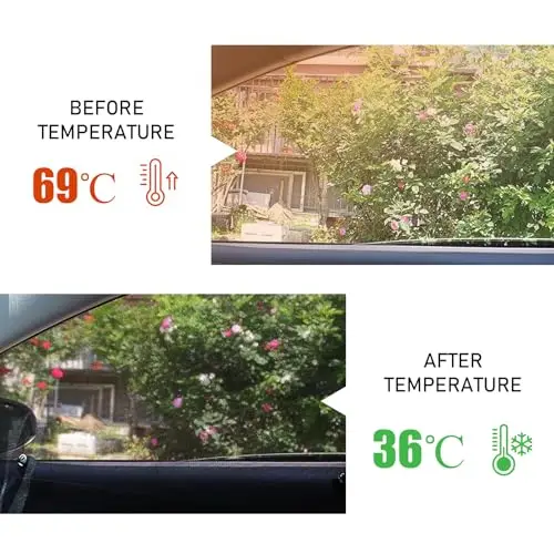 2-Pack Universal Black Mesh Car Front Side Window Sunshades For Heat Reduction And Privacy
2-Pack Universal Black Mesh Car Front Side Window Sunshades For Heat Reduction And Privacy