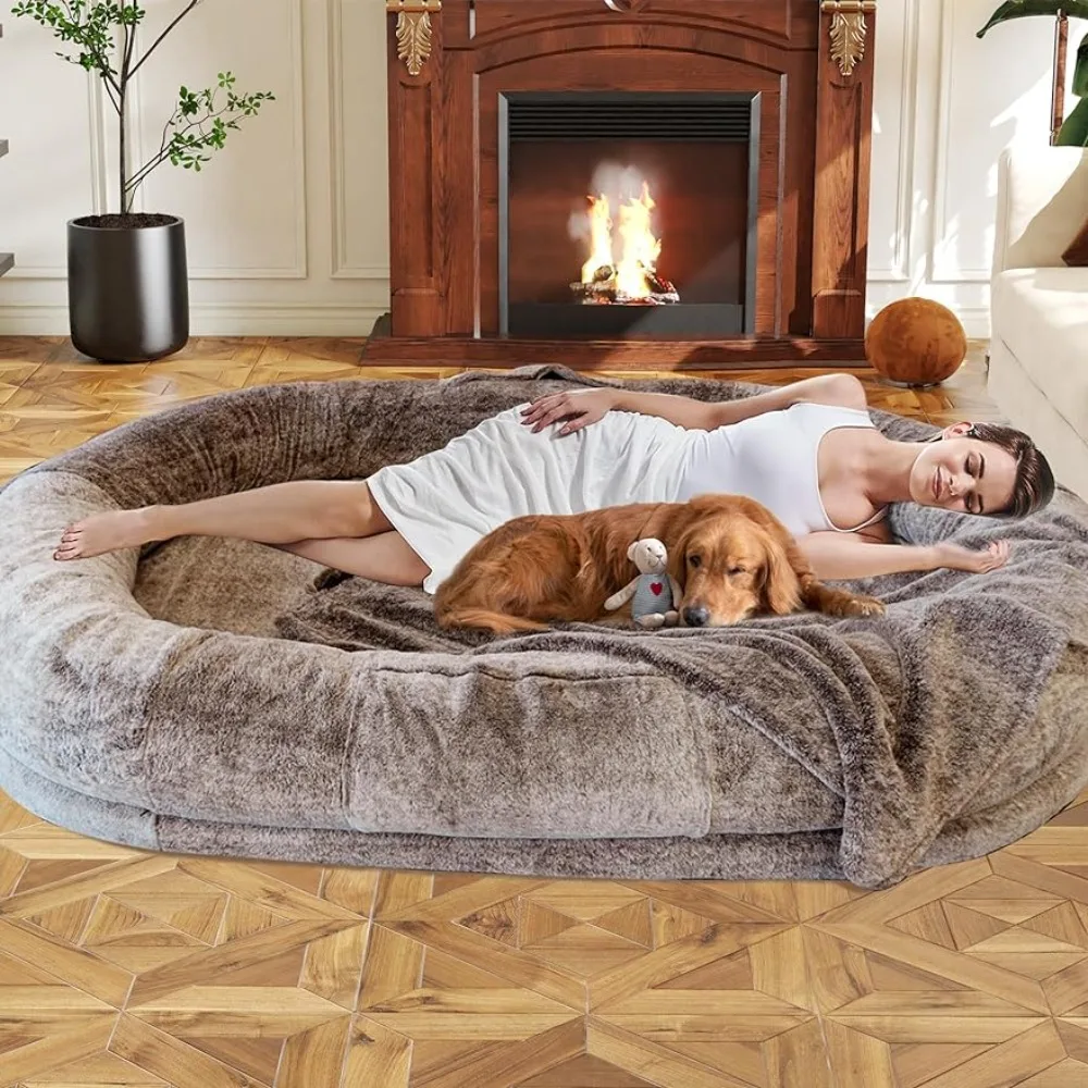 72 "x48" x11 "сверхбольшая кровать для людей, домашних животных, подстилка для наполнителя, матрас, чехол для игрушек, искусственная меховая шапочка для домашних животных
72 "x48" x11 "сверхбольшая кровать для людей, домашних животных, подстилка для наполнителя, матрас, чехол для игрушек, искусственная меховая шапочка для домашних животных