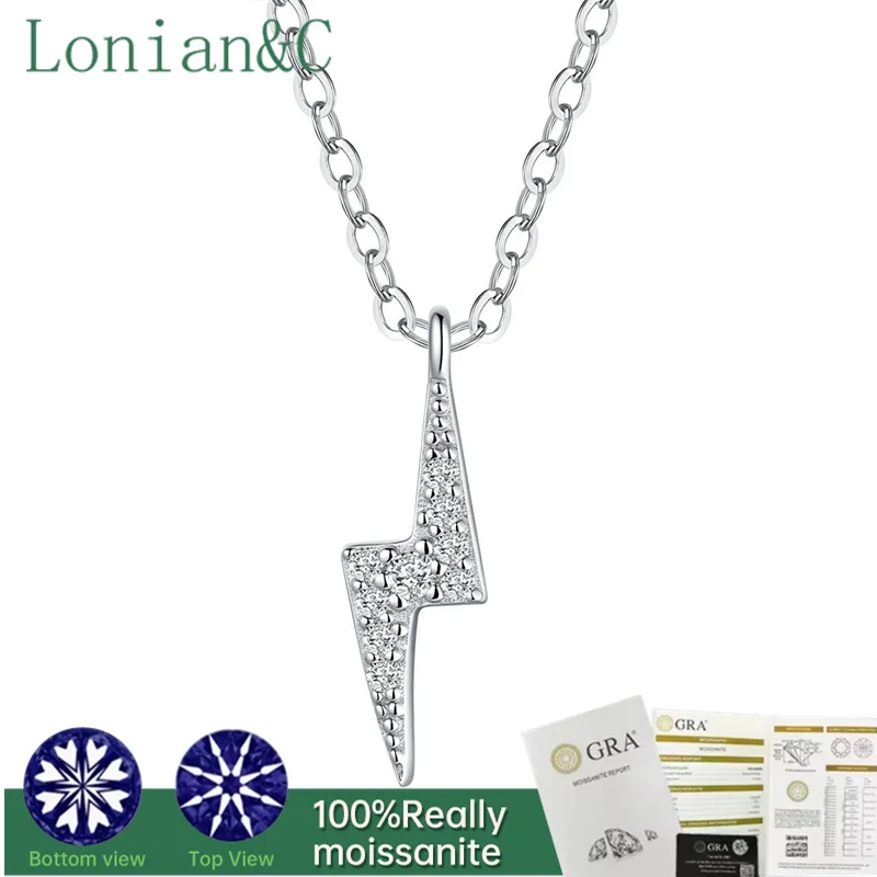 Lonian & C Pass Diamond Test D Цвет Муассанит Молния Подвеска Ожерелье S925 Серебряная Цепочка Для Ключицы Женские Ювелирные Изделия Подарок На День Рождения
Lonian & C Pass Diamond Test D Цвет Муассанит Молния Подвеска Ожерелье S925 Серебряная Цепочка Для Ключицы Женские Ювелирные Изделия Подарок На День Рождения
