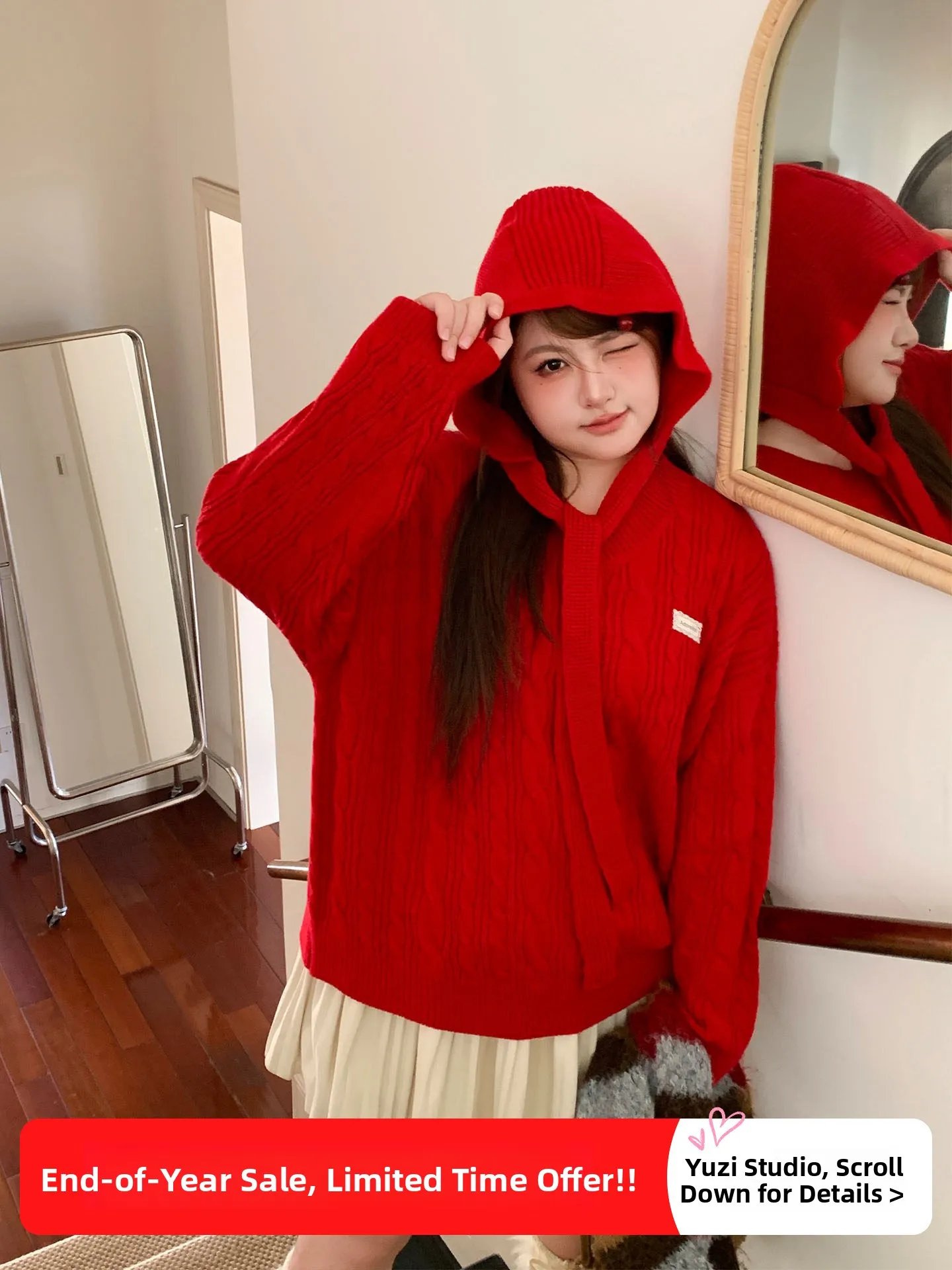 Красный вязаный свитер с узлом Fi Roe, свободный повседневный топ большого размера для женщин, повседневная толстовка с длинными рукавами
Красный вязаный свитер с узлом Fi Roe, свободный повседневный топ большого размера для женщин, повседневная толстовка с длинными рукавами