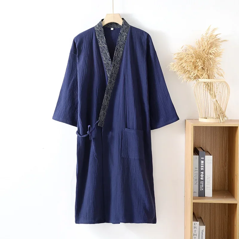 Cotton Men's Kimono Robes for Spring and Autumn Sleepwear Plus Size Yukata Sweatshirt Bathrobes for Homewear Men Clothes
Cotton Men's Kimono Robes for Spring and Autumn Sleepwear Plus Size Yukata Sweatshirt Bathrobes for Homewear Men Clothes