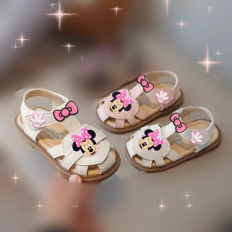 Disney Mickey Mouse Minnie Girl Sandals 2026 Spring Summer New Cute Baby Cutout Toddler Shoes Soft Sole Bag Beach Shoes Slipper
Disney Mickey Mouse Minnie Girl Sandals 2026 Spring Summer New Cute Baby Cutout Toddler Shoes Soft Sole Bag Beach Shoes Slipper