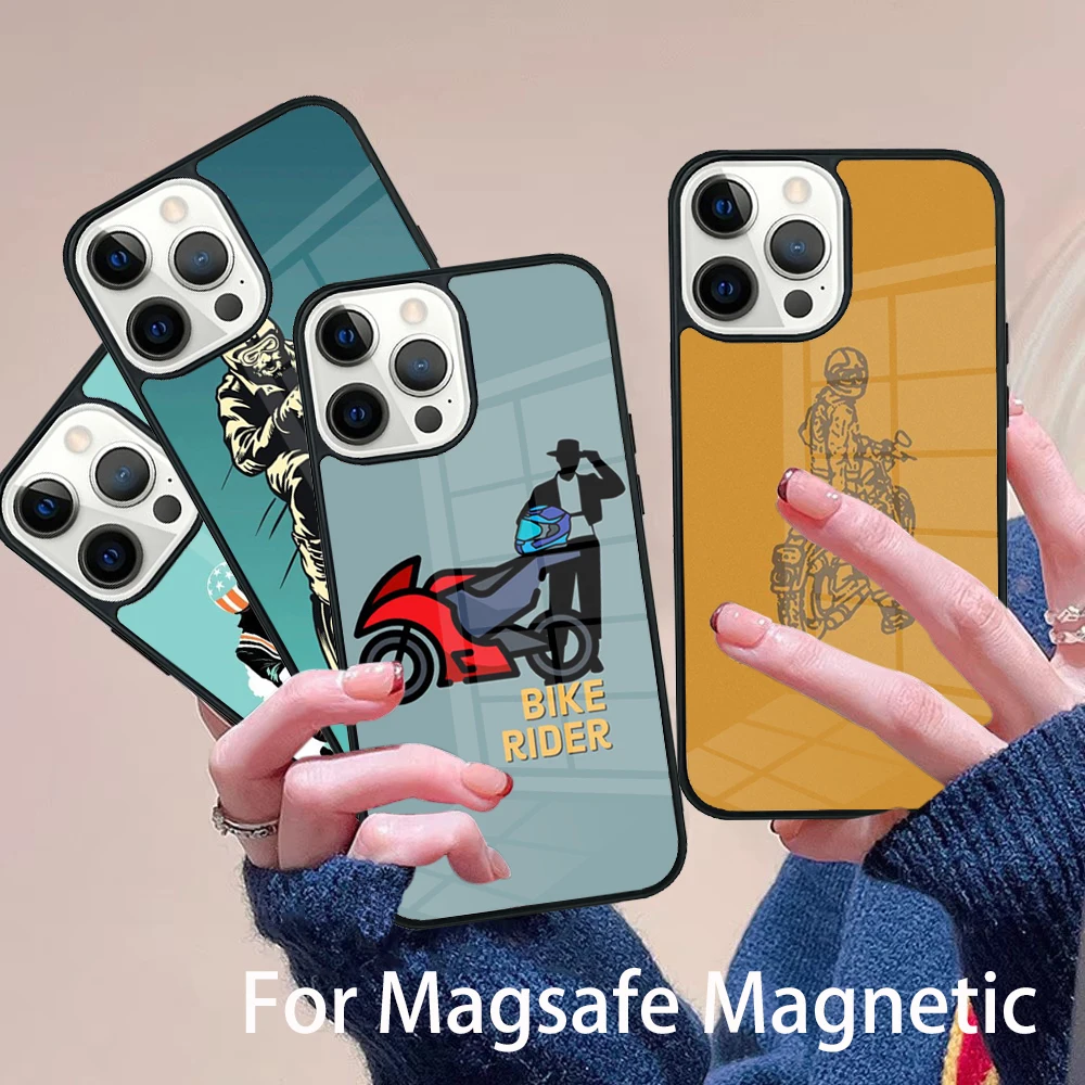 Cartoon Motorcycle Phone Case Magesafe Magnetic Wireless Charge Cover For IPhone 16 11 12 13 14 15 Pro Max Plus Mini
Cartoon Motorcycle Phone Case Magesafe Magnetic Wireless Charge Cover For IPhone 16 11 12 13 14 15 Pro Max Plus Mini