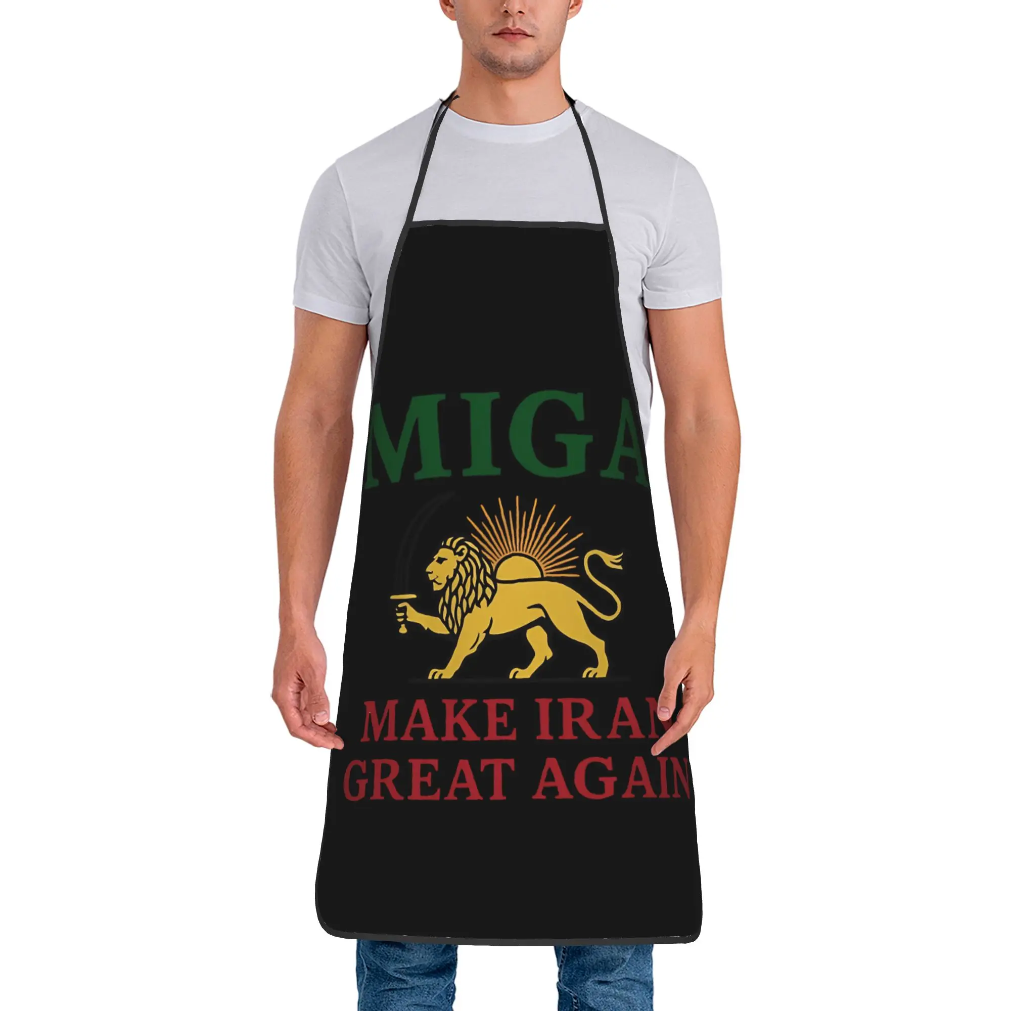 MIGA Apron Make Iran Great Again Cleaning Barber Kitchen Accessories Restraunt Fashion Aprons without Pocket
MIGA Apron Make Iran Great Again Cleaning Barber Kitchen Accessories Restraunt Fashion Aprons without Pocket