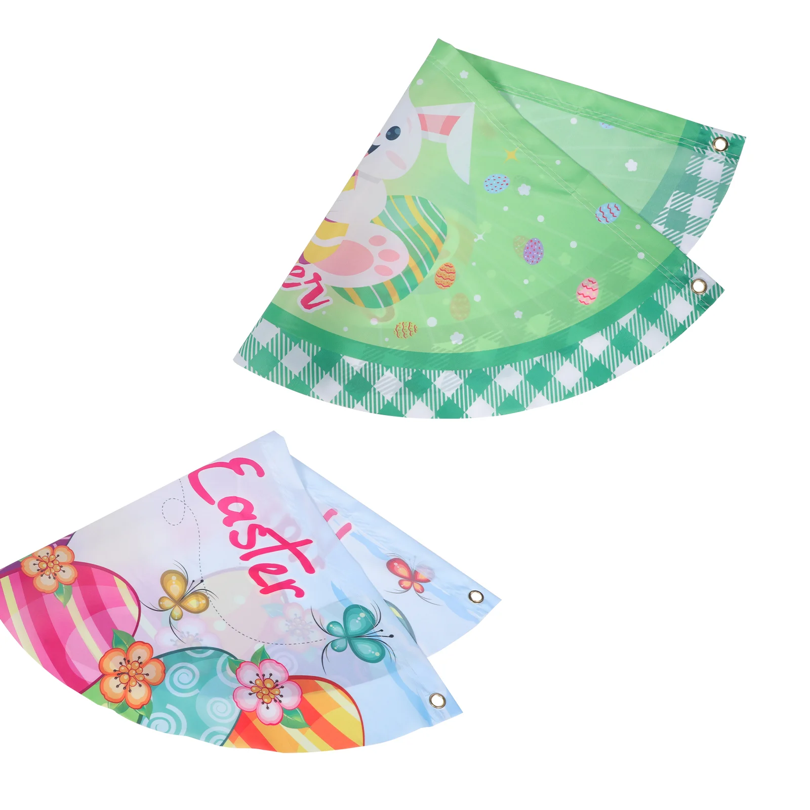 2 Pcs Easter Fan Banner Pattern Garden Flag Supplies Flags Semicircular Decoration Decorative Fence Outdoor Rabbit Yard Happy
2 Pcs Easter Fan Banner Pattern Garden Flag Supplies Flags Semicircular Decoration Decorative Fence Outdoor Rabbit Yard Happy
