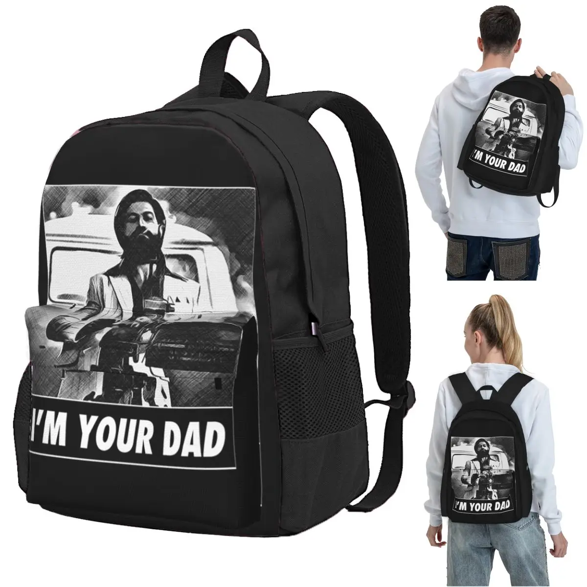 Kgf Kgf Chapter 2 Backpack Student BookBag Kids School Bag Laptop Shoulder Bags for Men Women
Kgf Kgf Chapter 2 Backpack Student BookBag Kids School Bag Laptop Shoulder Bags for Men Women
