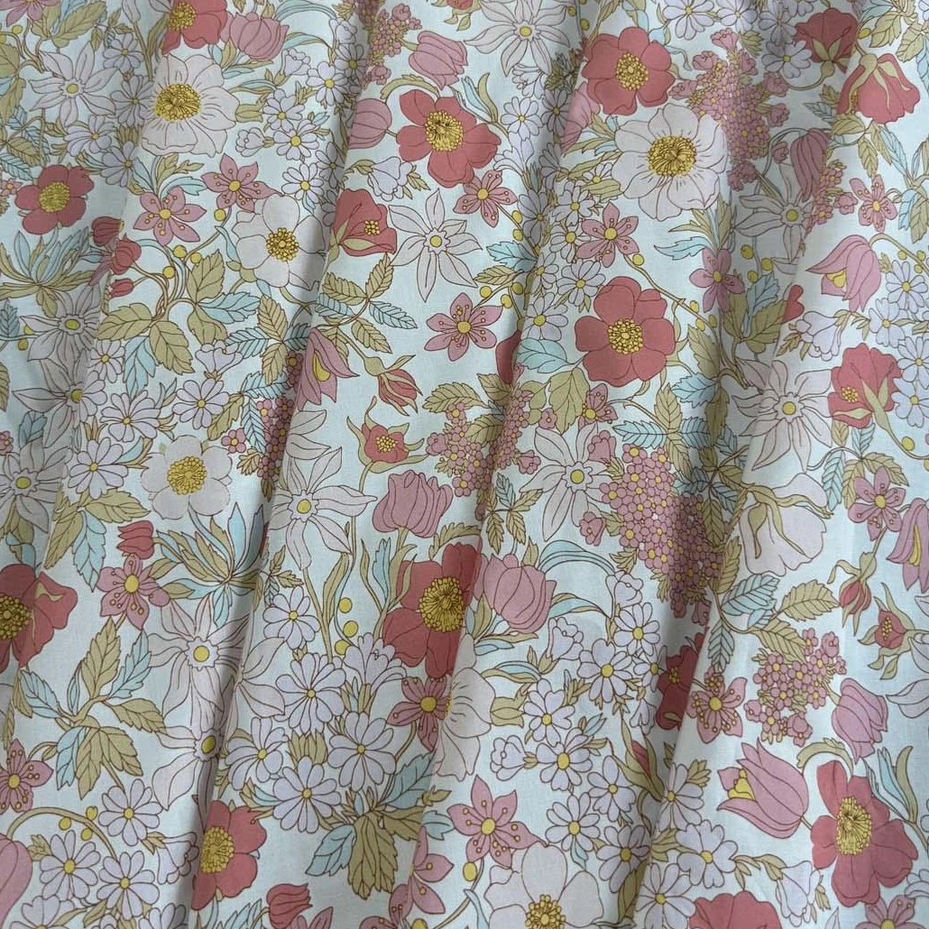 100x150cm Liberty Clarabell Floral 100s Poplin Long Staple Cotton Fabric, Tela Algodon Telas Para Costura Sewing Supplies
100x150cm Liberty Clarabell Floral 100s Poplin Long Staple Cotton Fabric, Tela Algodon Telas Para Costura Sewing Supplies