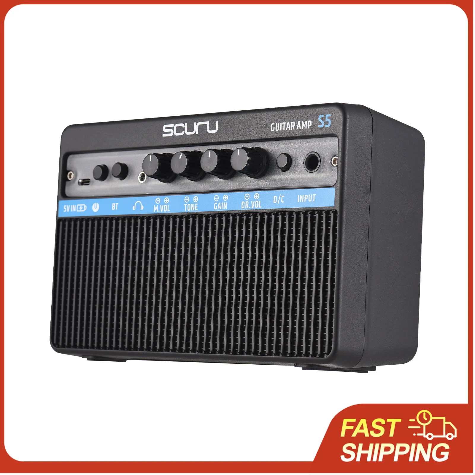 Scuru 16W Small Electric Guitar Amp Guitar Practice Speaker Built-in Distortion Effect Plug and Play Amplifier BT/Headphone
Scuru 16W Small Electric Guitar Amp Guitar Practice Speaker Built-in Distortion Effect Plug and Play Amplifier BT/Headphone