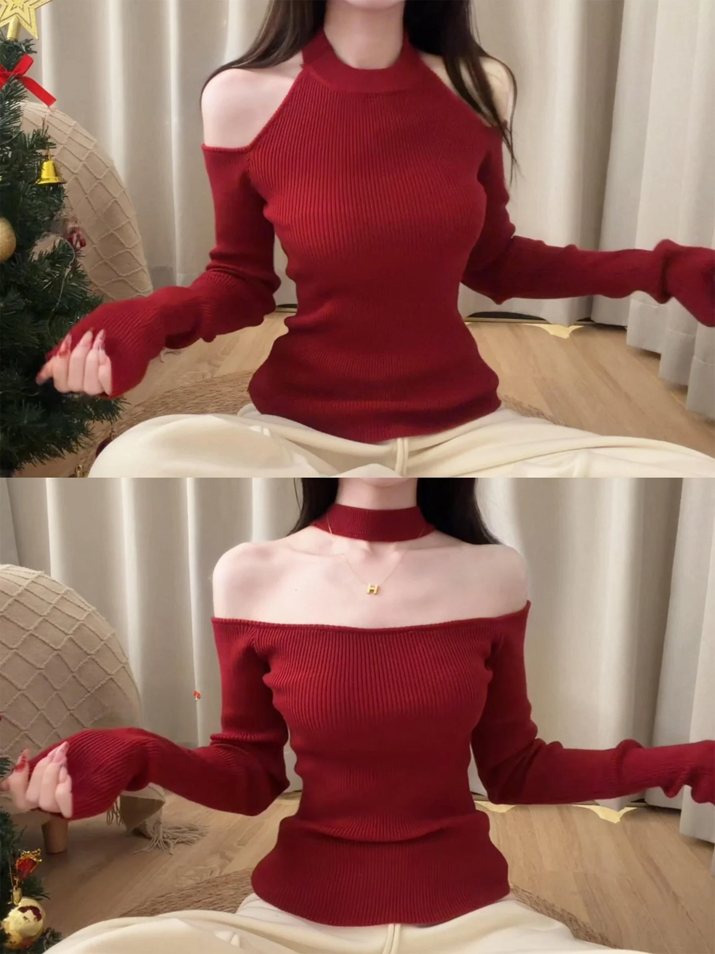 Красный вязаный топ Neline для женщин: красивая базовая кофта с длинным рукавом и круглым вырезом для весенних поездок на работу, теплая повседневная внутренняя одежда
Красный вязаный топ Neline для женщин: красивая базовая кофта с длинным рукавом и круглым вырезом для весенних поездок на работу, теплая повседневная внутренняя одежда