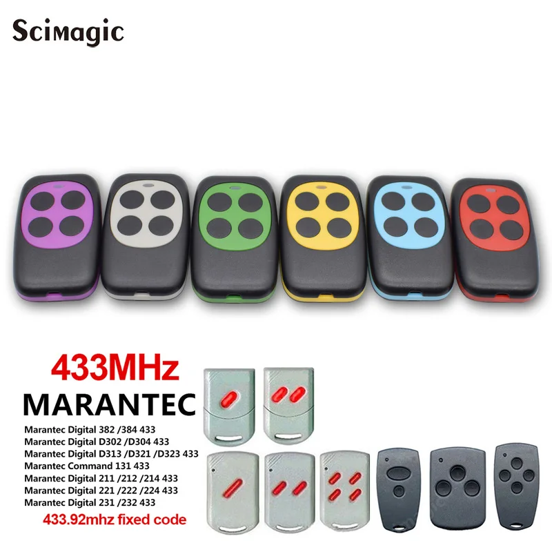 Clone 433MHz Marantec Digital 302 D302 D304 313 Garage Remote Comfort 220 Comfort 250 252 270 AZ021 64176 Fixed Code 433.92MHz
Clone 433MHz Marantec Digital 302 D302 D304 313 Garage Remote Comfort 220 Comfort 250 252 270 AZ021 64176 Fixed Code 433.92MHz
