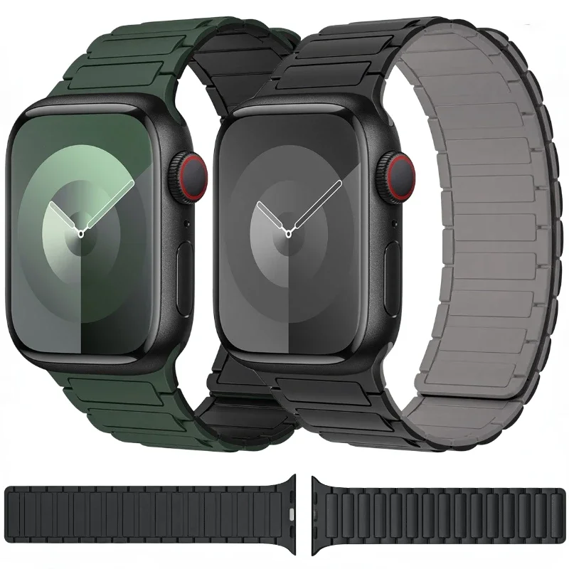 Silicone Magnetic Loop Strap For Apple Watch Band Ultra/2 49mm 9 8 7 45mm 41mm Bracelet iWatch 6 5 4 SE 44mm 42mm 40mm 38mm Belt
Silicone Magnetic Loop Strap For Apple Watch Band Ultra/2 49mm 9 8 7 45mm 41mm Bracelet iWatch 6 5 4 SE 44mm 42mm 40mm 38mm Belt