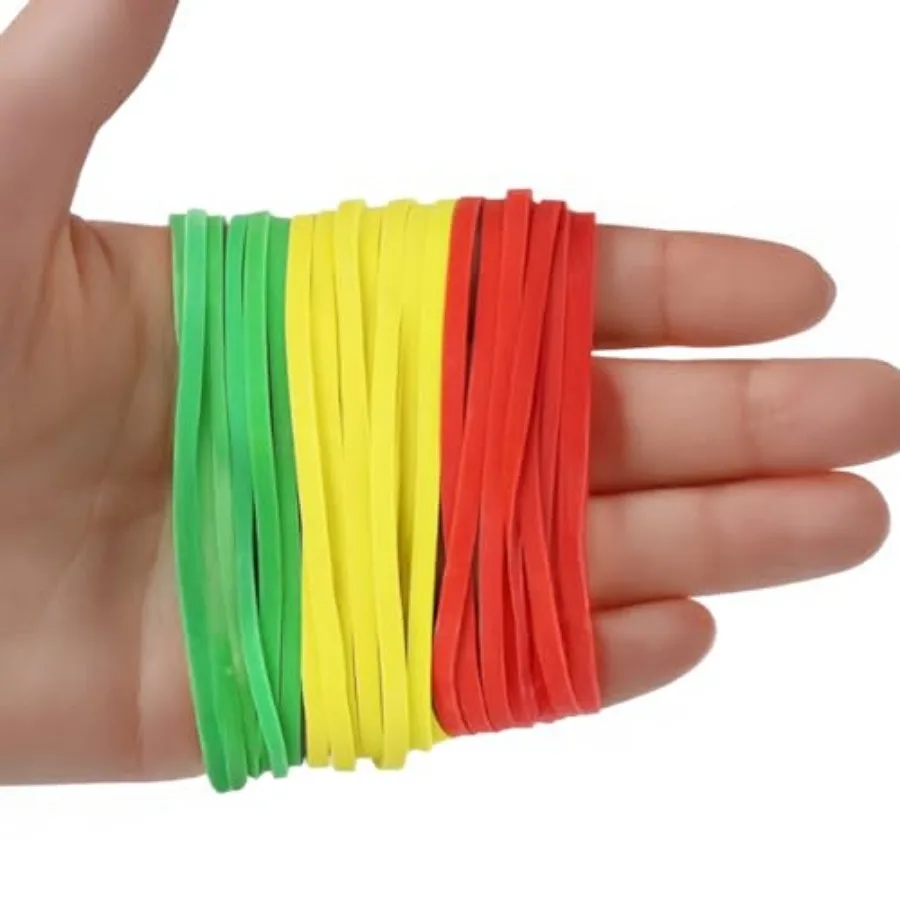 Rubber Bands - Size 33 - Standard Office Supplies - Thick Rubber Bands - 300 Colorful Bands Green, Red, Yellow - 1/2 Lb - Made
Rubber Bands - Size 33 - Standard Office Supplies - Thick Rubber Bands - 300 Colorful Bands Green, Red, Yellow - 1/2 Lb - Made