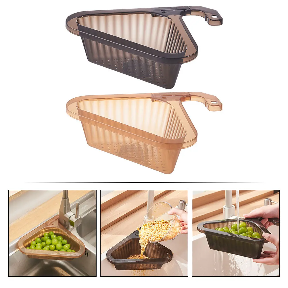2pcs Hanging Sink Triangle Holder Space Saving Drain Basket For Kitchen Sink Corner Strainer Multipurpose Drain Rack
2pcs Hanging Sink Triangle Holder Space Saving Drain Basket For Kitchen Sink Corner Strainer Multipurpose Drain Rack