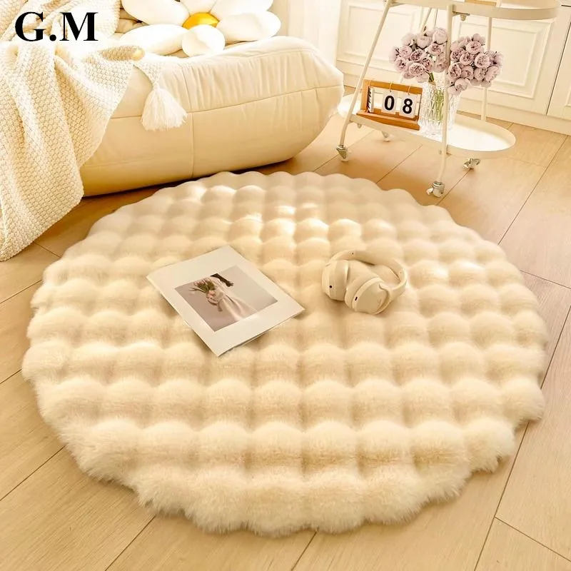 Beige Plush Bubble Coral Velvet Round Rug,Modern Faux Rabbit Fur Living Room Area Rugs,bedroom Bedside Washable Fluffy Floor Mat
Beige Plush Bubble Coral Velvet Round Rug,Modern Faux Rabbit Fur Living Room Area Rugs,bedroom Bedside Washable Fluffy Floor Mat