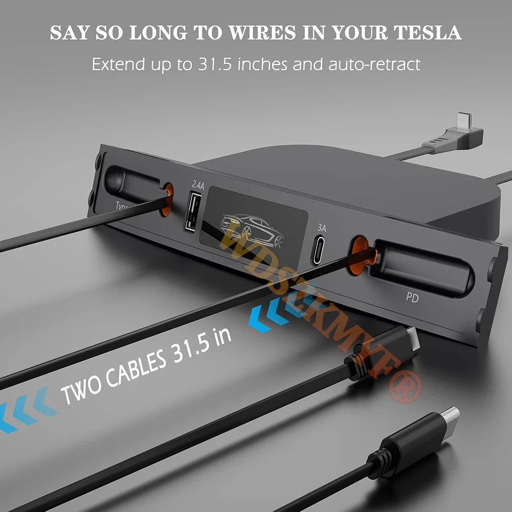 4in1 Car USB Charger Multi Port for 2021-2023 Tesla Model 3/Y,Multifunctional Tesla Accessories with Logo Gifts for Tesla Owners
4in1 Car USB Charger Multi Port for 2021-2023 Tesla Model 3/Y,Multifunctional Tesla Accessories with Logo Gifts for Tesla Owners