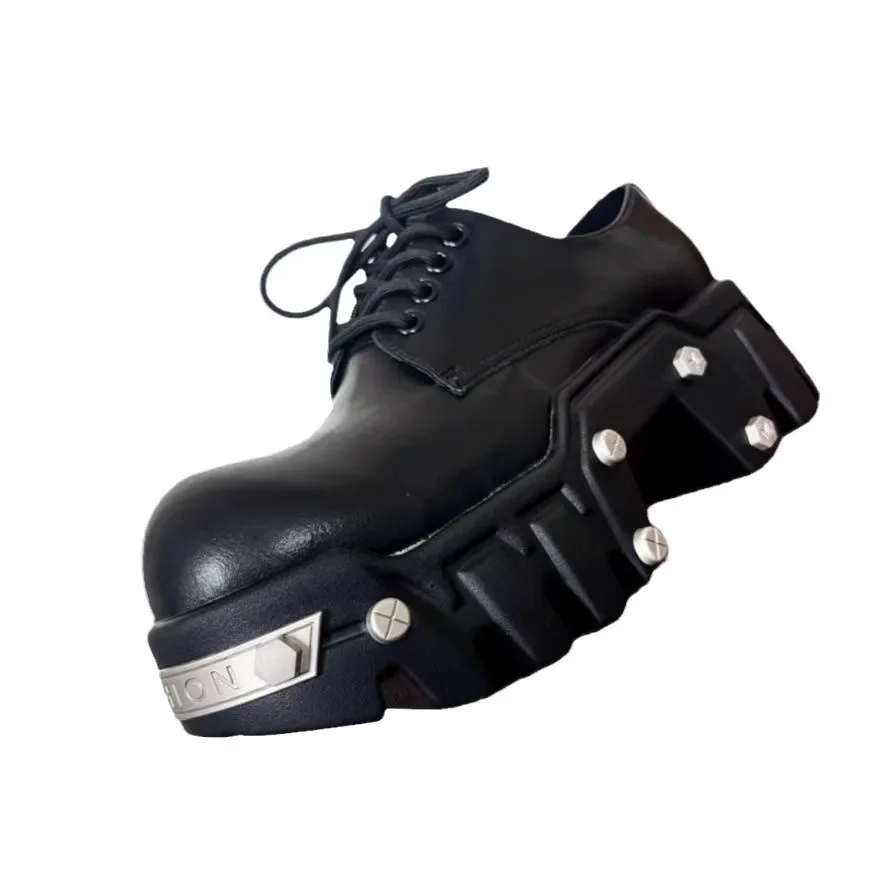2025 Height Increase 8cm Low-top Bulldozer Men's Platform Big Head Leather British Derby Casual Shoes
2025 Height Increase 8cm Low-top Bulldozer Men's Platform Big Head Leather British Derby Casual Shoes