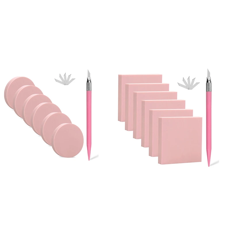 6 Pieces 2X2inch Pink Rubber Engraving Block, Engraving Tool For Engraving, Printing, Stamps Soft Rubber Crafts, Durable Square
6 Pieces 2X2inch Pink Rubber Engraving Block, Engraving Tool For Engraving, Printing, Stamps Soft Rubber Crafts, Durable Square