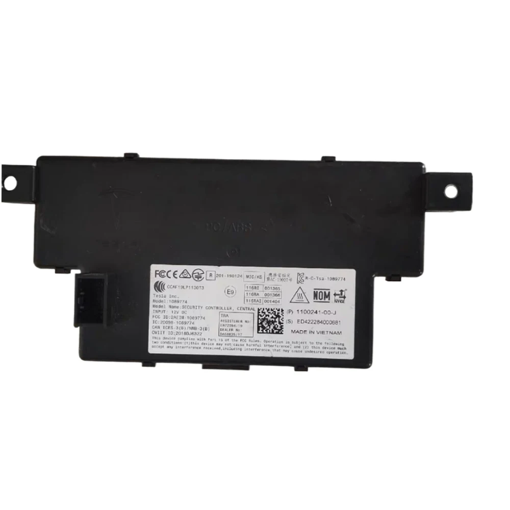 Security Control Center Key Sensing Module 110024100J 1100241-00-J For Tesla Model 3 Tesla model Y
Security Control Center Key Sensing Module 110024100J 1100241-00-J For Tesla Model 3 Tesla model Y
