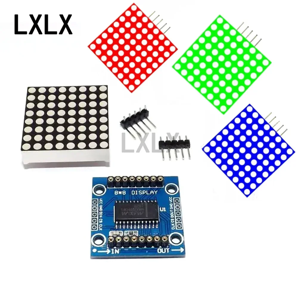 5PCS MAX7219 Dot Matrix Module Control Module Microcontroller Control Drive LED Display Module Blue Green Red
5PCS MAX7219 Dot Matrix Module Control Module Microcontroller Control Drive LED Display Module Blue Green Red