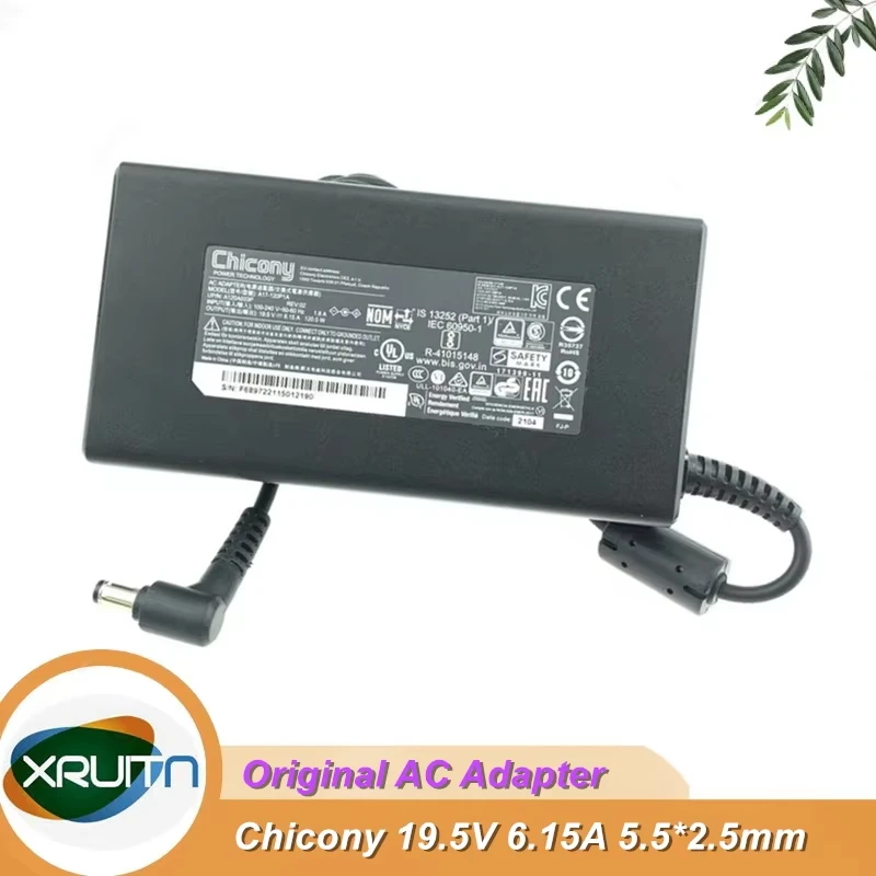 Новый оригинальный блок питания Chicony 19,5 В 6,15 А A17-120P1A 120 Вт 5,5*2,5 мм для игрового ноутбука MSI PE70 6QE-035US, адаптер переменного тока
Новый оригинальный блок питания Chicony 19,5 В 6,15 А A17-120P1A 120 Вт 5,5*2,5 мм для игрового ноутбука MSI PE70 6QE-035US, адаптер переменного тока