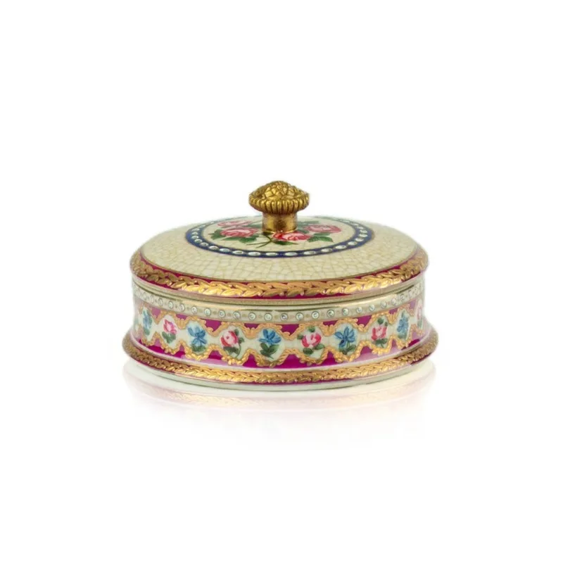 Light luxury retro ceramic small cover box new Chinese bedroom bedside table jewelry storage ornament
Light luxury retro ceramic small cover box new Chinese bedroom bedside table jewelry storage ornament
