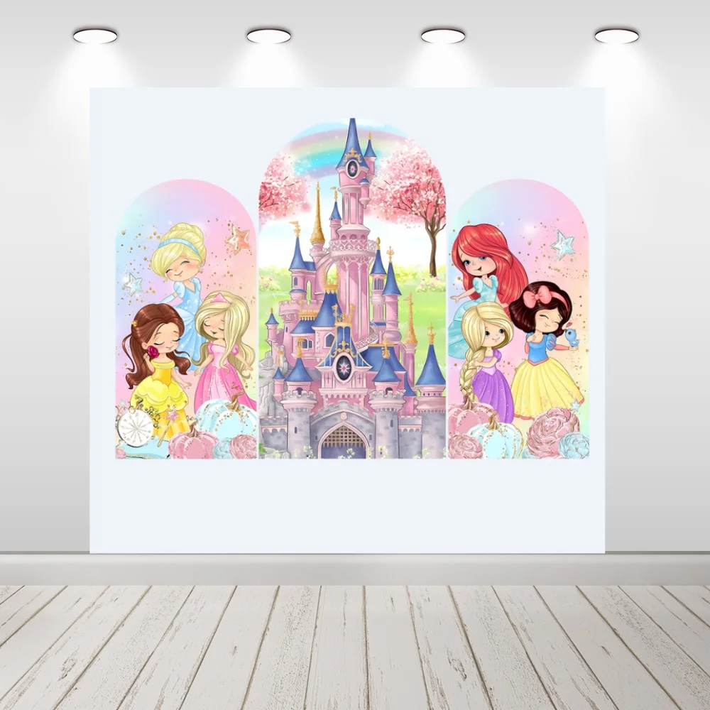 Disney Castle and Princess Cinderella Snow White Girl's Birthday Party Round Backdrop Banner Elastic
Disney Castle and Princess Cinderella Snow White Girl's Birthday Party Round Backdrop Banner Elastic