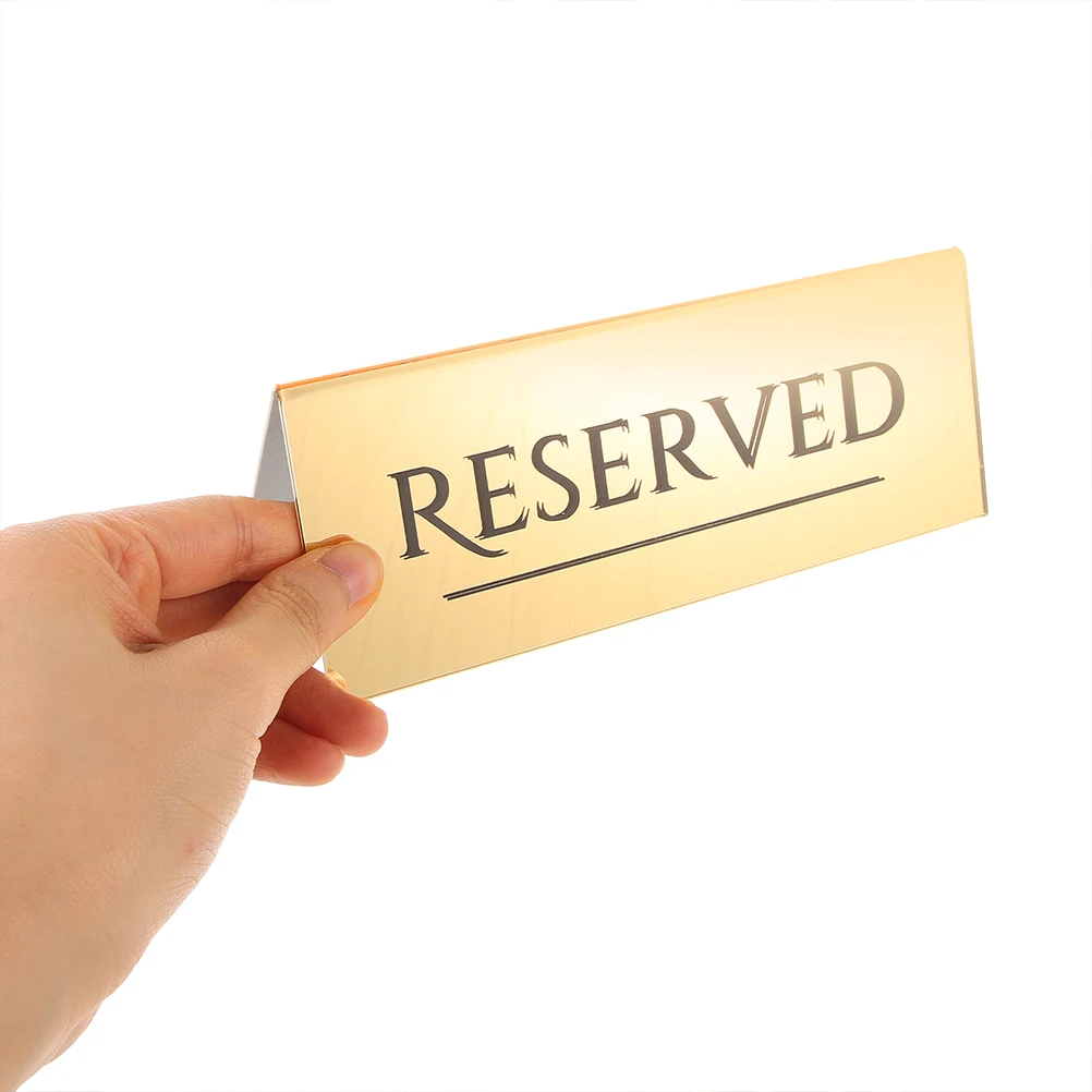 3 Pcs Dining Table Reserved Seat Card Seating Signs for Chairs Booking Wedding Golden Banquet
3 Pcs Dining Table Reserved Seat Card Seating Signs for Chairs Booking Wedding Golden Banquet