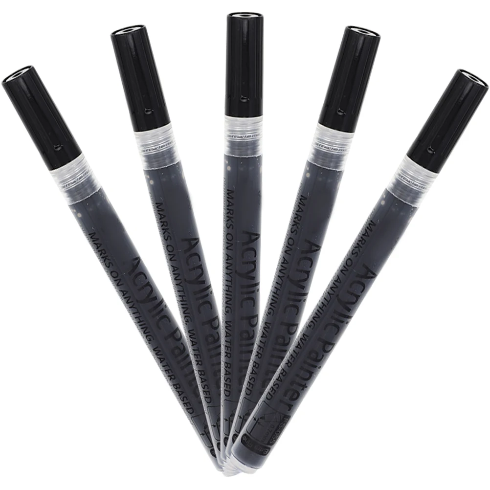 5 Pcs Acrylic Markers Fillable Paint Pen Pens Black Drawing Glass Poster Board Oil Plastic Paint-mending
5 Pcs Acrylic Markers Fillable Paint Pen Pens Black Drawing Glass Poster Board Oil Plastic Paint-mending