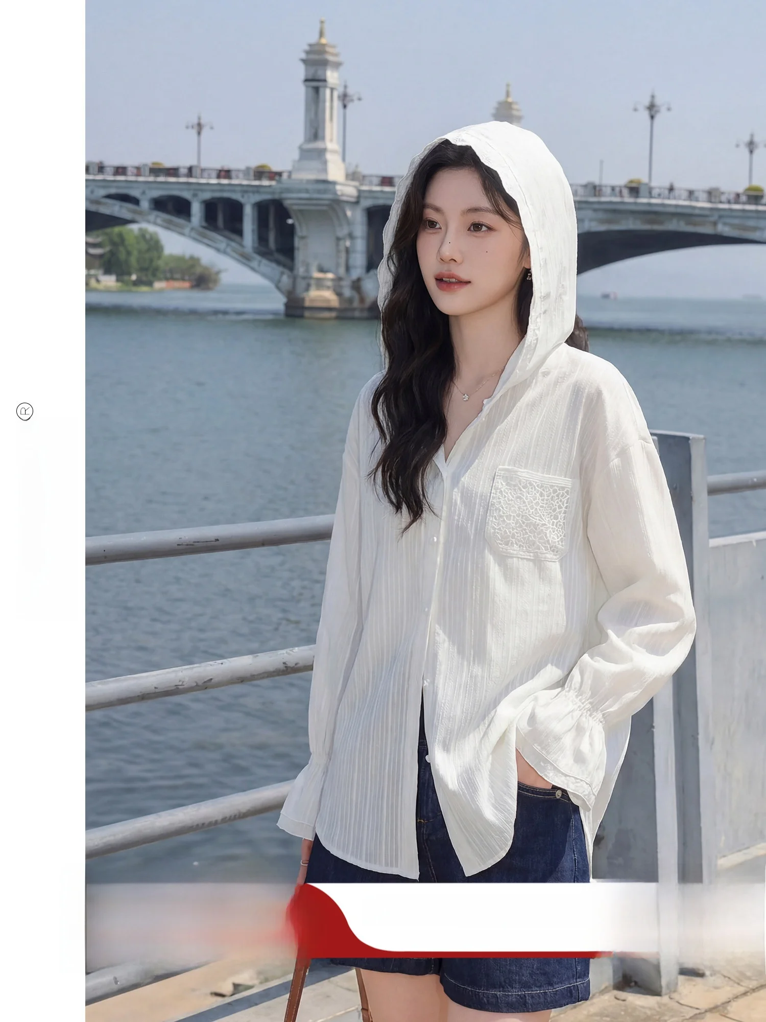Summer Casual Loose Women's Shirt with Hood Sun Protection Bell Sleeve New 2026 Fashion Breathable Cotton Long Sleeve Top
Summer Casual Loose Women's Shirt with Hood Sun Protection Bell Sleeve New 2026 Fashion Breathable Cotton Long Sleeve Top