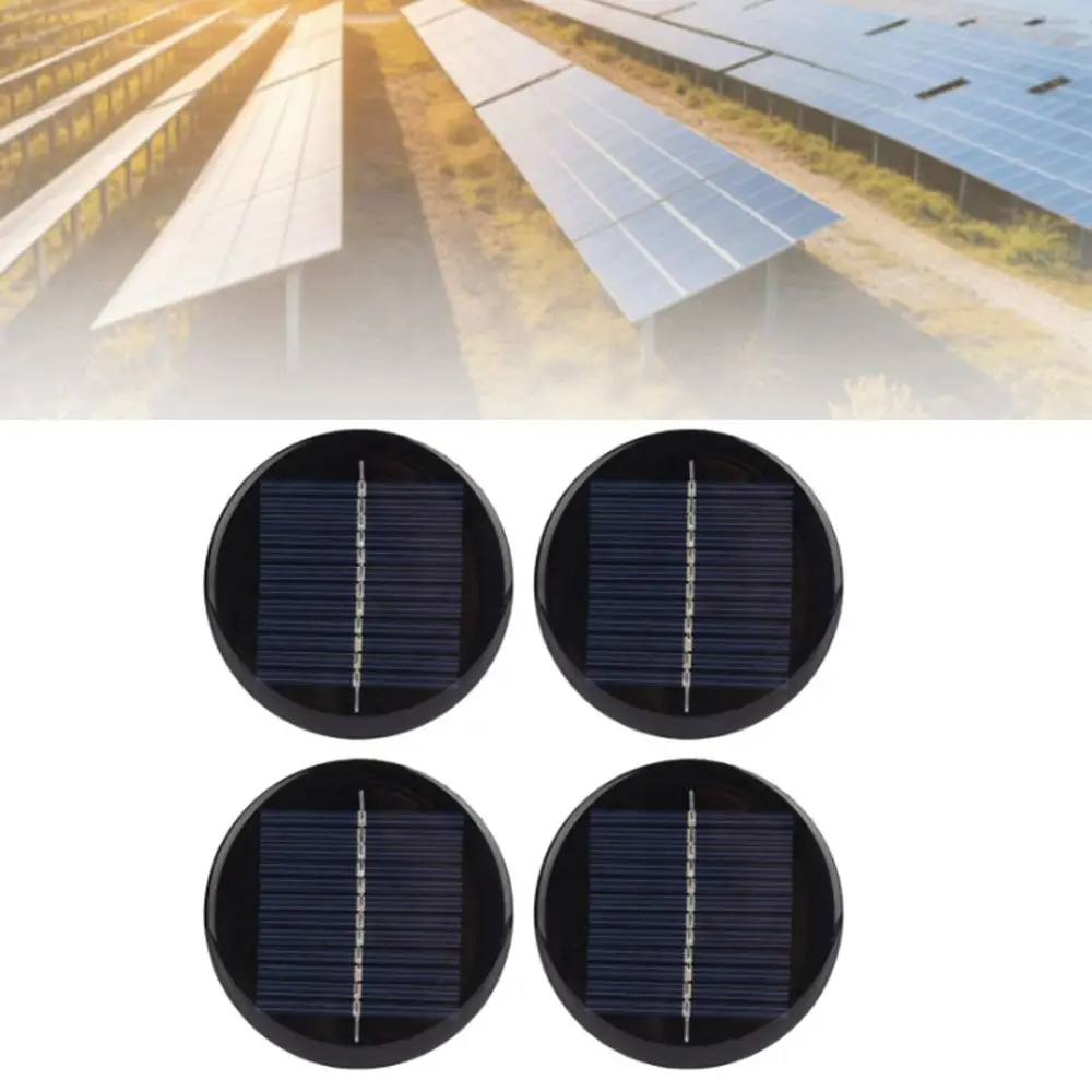 4 Pcs Durable 6V Solar Cell Panel 80MM Portable Solar Panel Circular Solar Panel Portable Applications
4 Pcs Durable 6V Solar Cell Panel 80MM Portable Solar Panel Circular Solar Panel Portable Applications