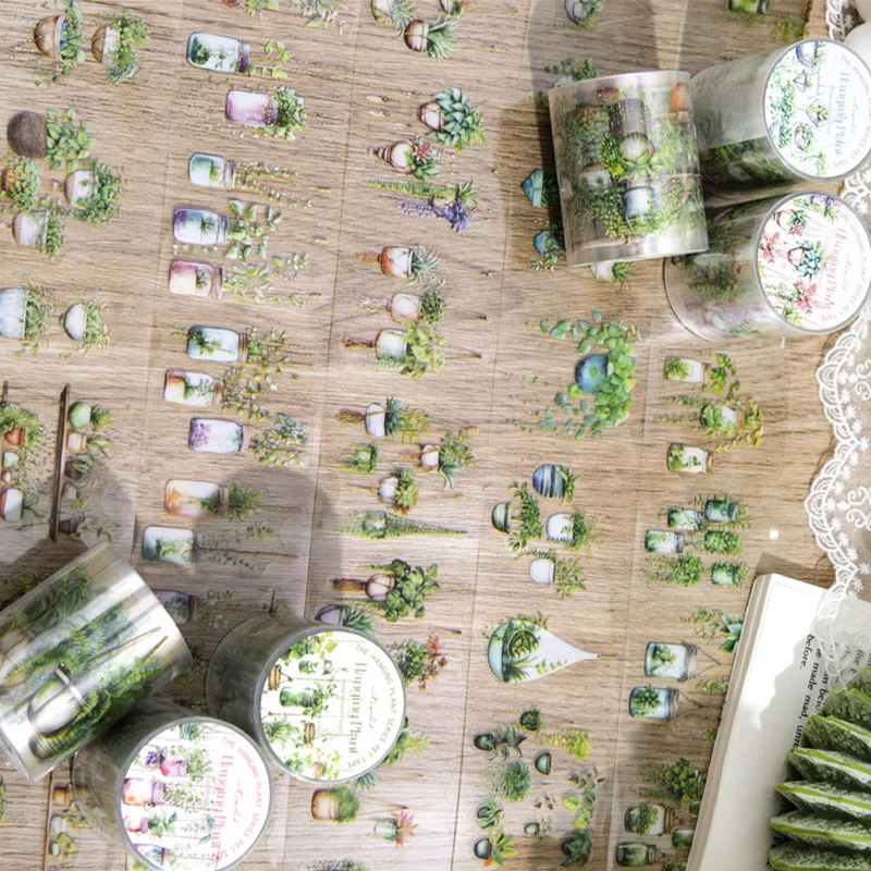 Mr Paper, 1 Style 6 Rolls/Bag Hanging Plant Series PET Tape Paper Tape Set journal supplies colourful tape washi tapes
Mr Paper, 1 Style 6 Rolls/Bag Hanging Plant Series PET Tape Paper Tape Set journal supplies colourful tape washi tapes