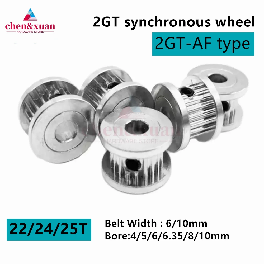 2GT AF Timing Belt 3D Printing GT2 22/24T/25T Timing Pulley Bore: 4/5/6/6.35/8mm For Belt Width: 6/10mm GT2 AF synchronous wheel
2GT AF Timing Belt 3D Printing GT2 22/24T/25T Timing Pulley Bore: 4/5/6/6.35/8mm For Belt Width: 6/10mm GT2 AF synchronous wheel