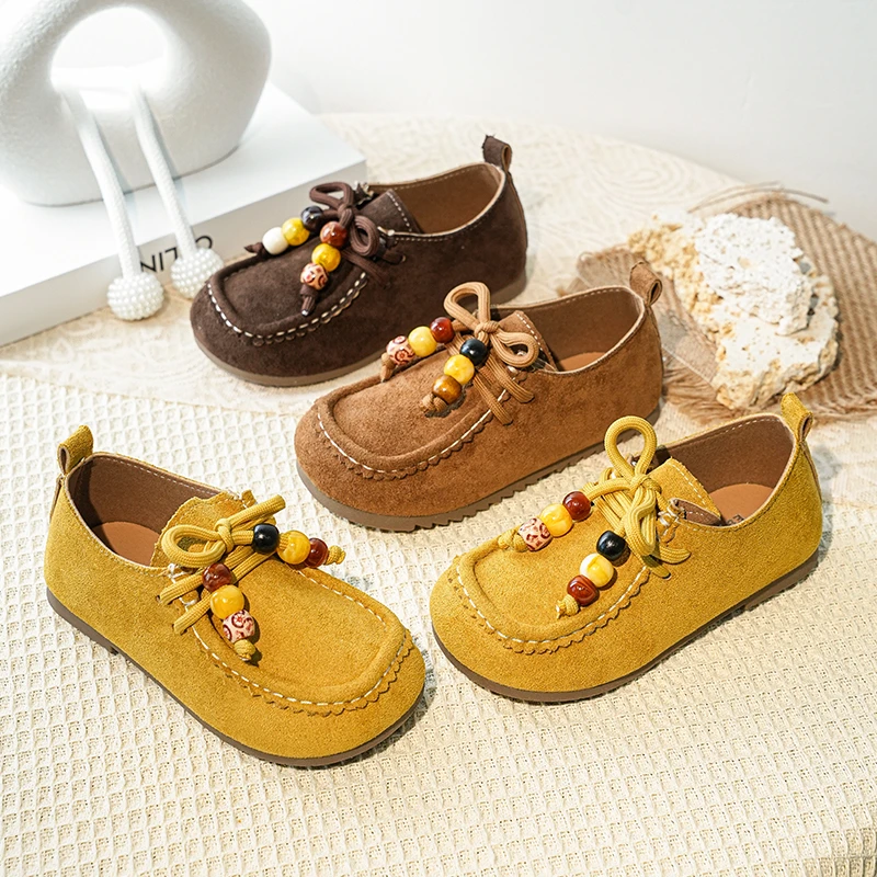 Детские мокасины, кожаная обувь с декором из бисера, детские лоферы, нескользящая детская повседневная обувь на плоской подошве, новинка весенне-осеннего сезона в богемном стиле
Детские мокасины, кожаная обувь с декором из бисера, детские лоферы, нескользящая детская повседневная обувь на плоской подошве, новинка весенне-осеннего сезона в богемном стиле