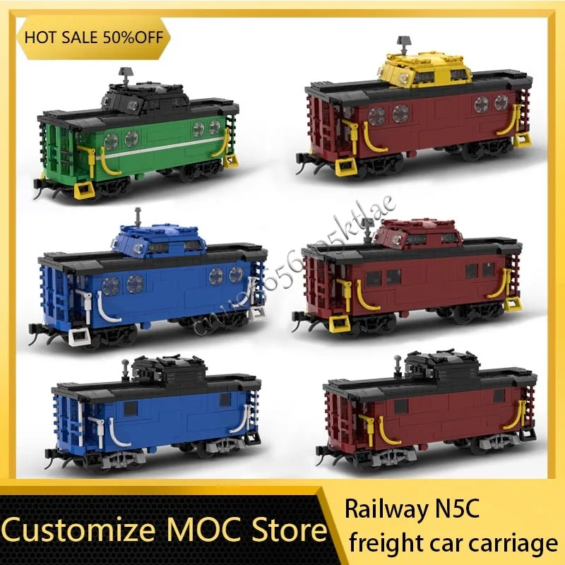 MOC City Railway Traffic Series PRR N5B N5C N5E Caboose Train DIY Model Building Block High-tech Bricks Boys Toys Festival Gifts
MOC City Railway Traffic Series PRR N5B N5C N5E Caboose Train DIY Model Building Block High-tech Bricks Boys Toys Festival Gifts