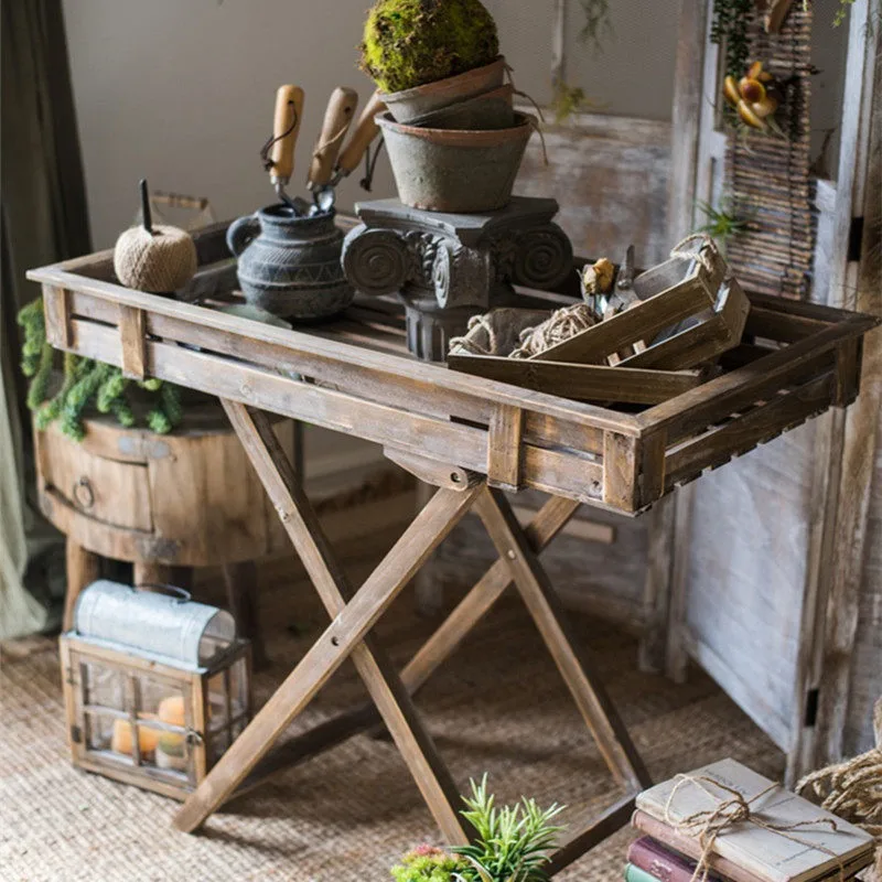 Pastoral wooden flower stand flower table flower table worktable operation table grocery garden balcony decoration display stora
Pastoral wooden flower stand flower table flower table worktable operation table grocery garden balcony decoration display stora