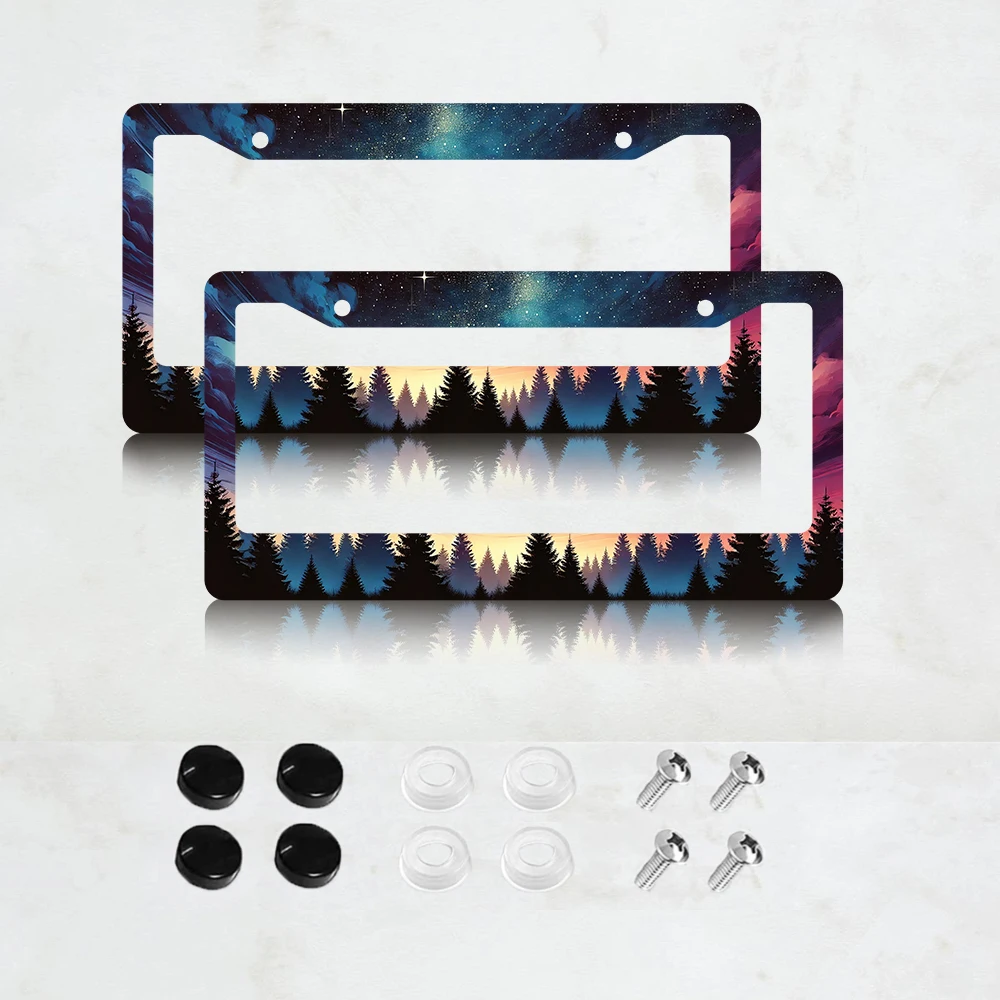 Рамка для номерного знака «Звездное небо и галактика», 2 шт., красивая рамка для номерного знака с изображением ночного леса, забавная алюминиевая рамка для номерного знака — 6 x 12 дюймов
Рамка для номерного знака «Звездное небо и галактика», 2 шт., красивая рамка для номерного знака с изображением ночного леса, забавная алюминиевая рамка для номерного знака — 6 x 12 дюймов