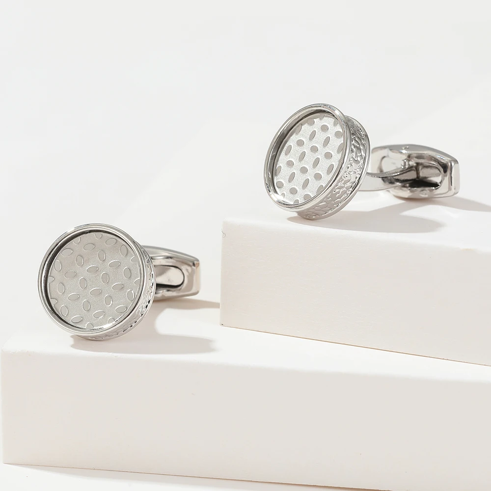 Cufflinks for Men TOMYE XK22009 Cute Silver Color Patterns Round Button Cuff Links Dress Shirts Gifts Jewelry
Cufflinks for Men TOMYE XK22009 Cute Silver Color Patterns Round Button Cuff Links Dress Shirts Gifts Jewelry