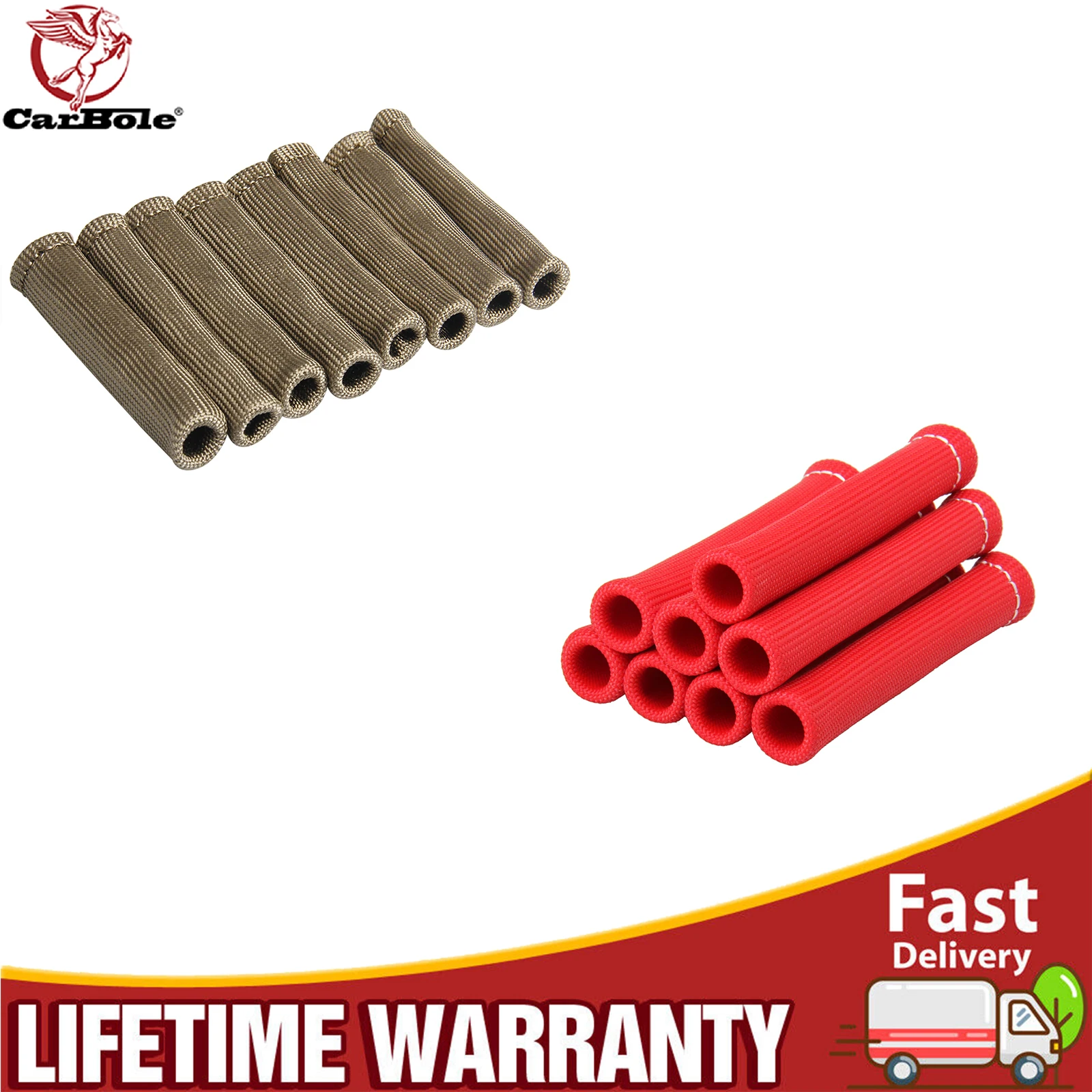 8Pcs Protector High Temperature Car Accessories Sleeve Protector Glass Fiber Heat Shield Sleeve 1000 F Degree Spark Plug Wire
8Pcs Protector High Temperature Car Accessories Sleeve Protector Glass Fiber Heat Shield Sleeve 1000 F Degree Spark Plug Wire