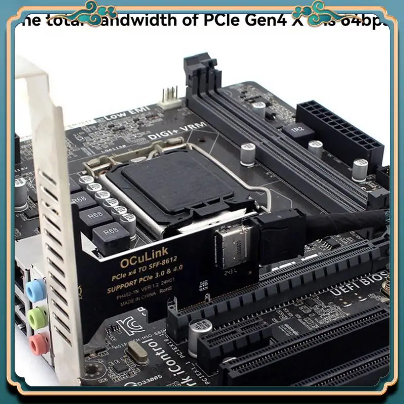 (Новый)-Pcie 4.0 X4 в SFF-8612 Адаптер-конвертер Pcie 4.0 в Oculink Преобразователь жесткого диска PCIE в U2
(Новый)-Pcie 4.0 X4 в SFF-8612 Адаптер-конвертер Pcie 4.0 в Oculink Преобразователь жесткого диска PCIE в U2